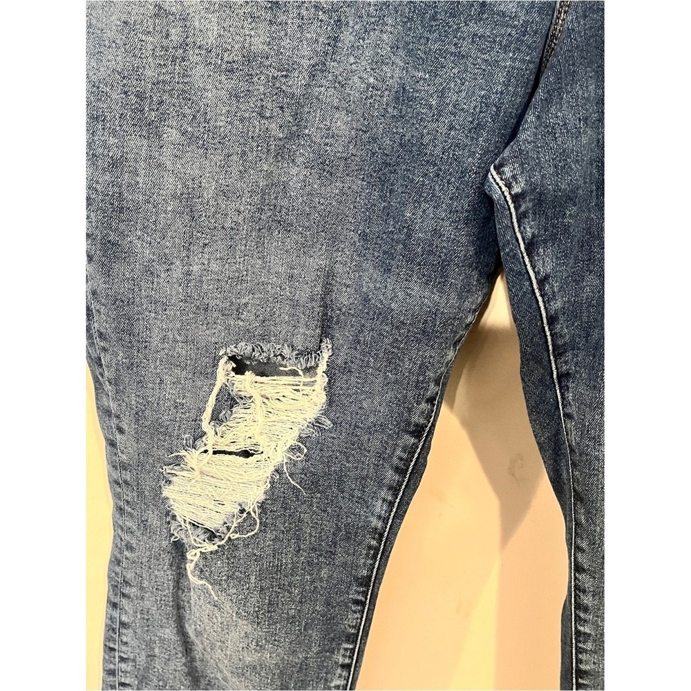 Good American Good Legs Crop Jeans Skinny Distressed Blue 20 High Rise Denim - Picture 3 of 7